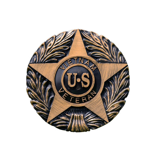 Vietnam Veteran Grave Marker & Flag Holder with Aluminum Ground Spike | Made in USA