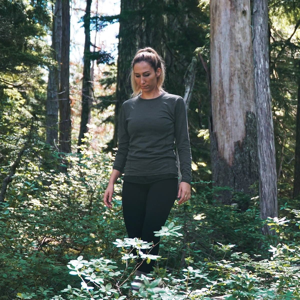 Lightweight Women's Wool Crew Top - 100% Merino Wool