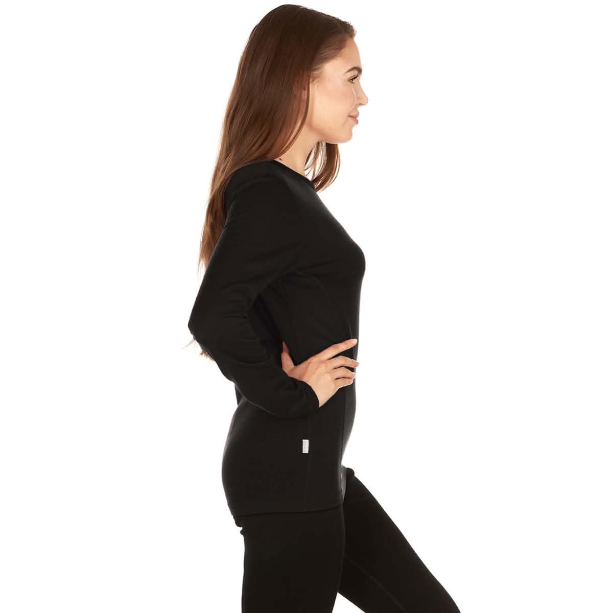 Lightweight Women's Wool Crew Top - 100% Merino Wool