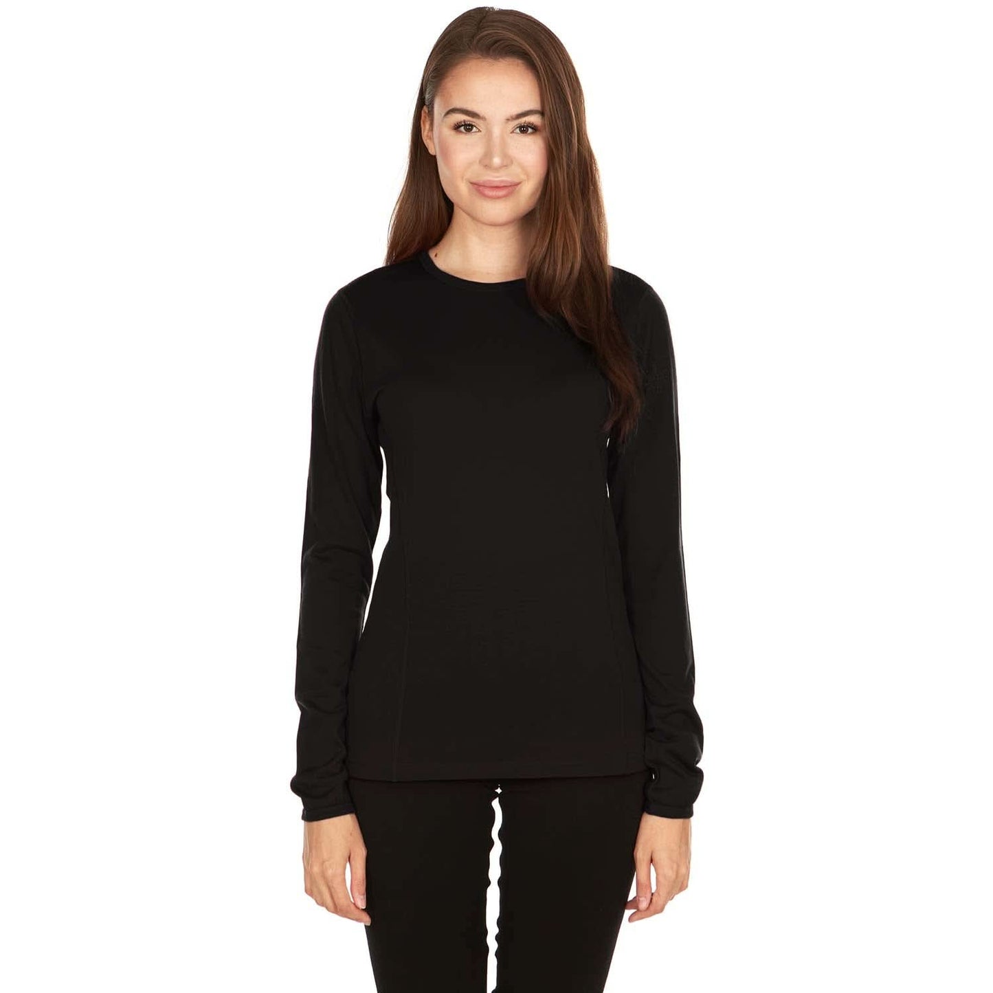 Lightweight Women's Wool Crew Top - 100% Merino Wool