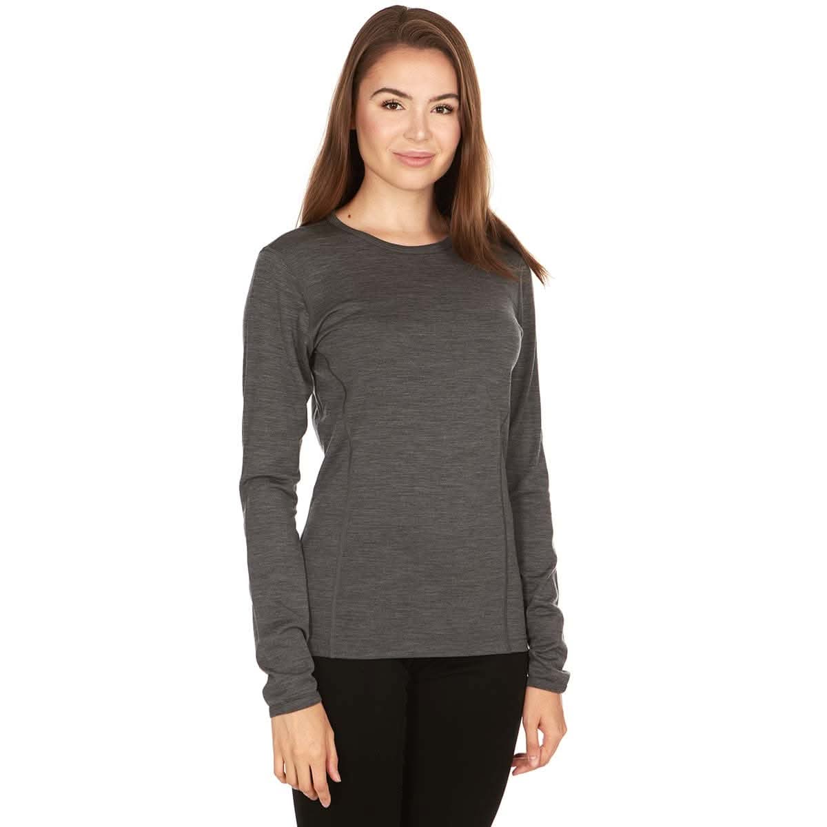 Lightweight Women's Wool Crew Top - 100% Merino Wool