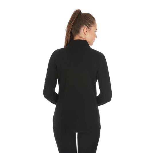 Women's Heavyweight Wool 1/4 Zip Top - 100% Merino Wool
