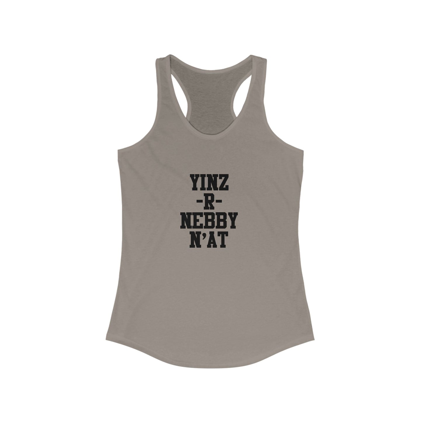 Women's Racerback Tank - Yinz Nebby Classic Fit Lightweight Fabric Top