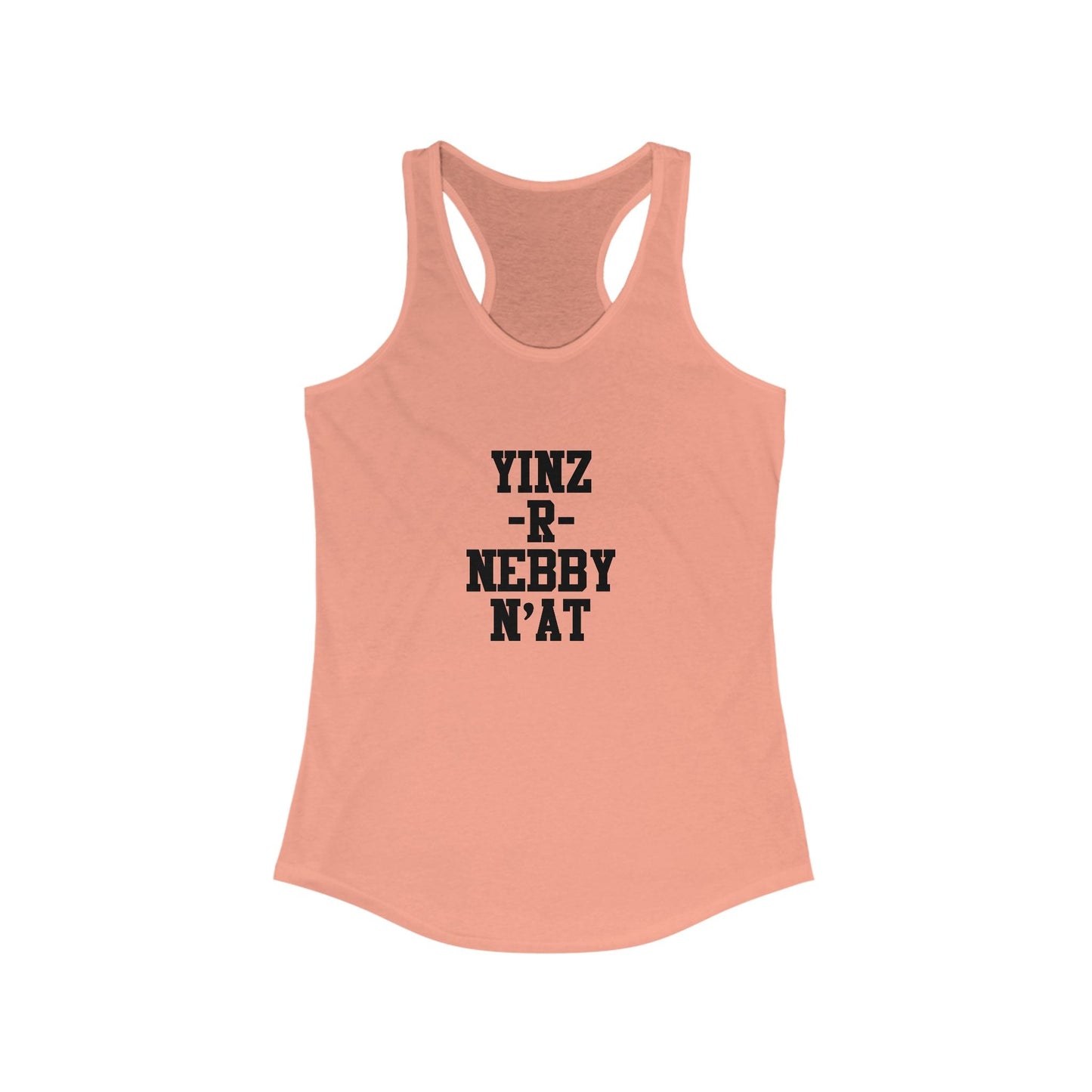 Women's Racerback Tank - Yinz Nebby Classic Fit Lightweight Fabric Top