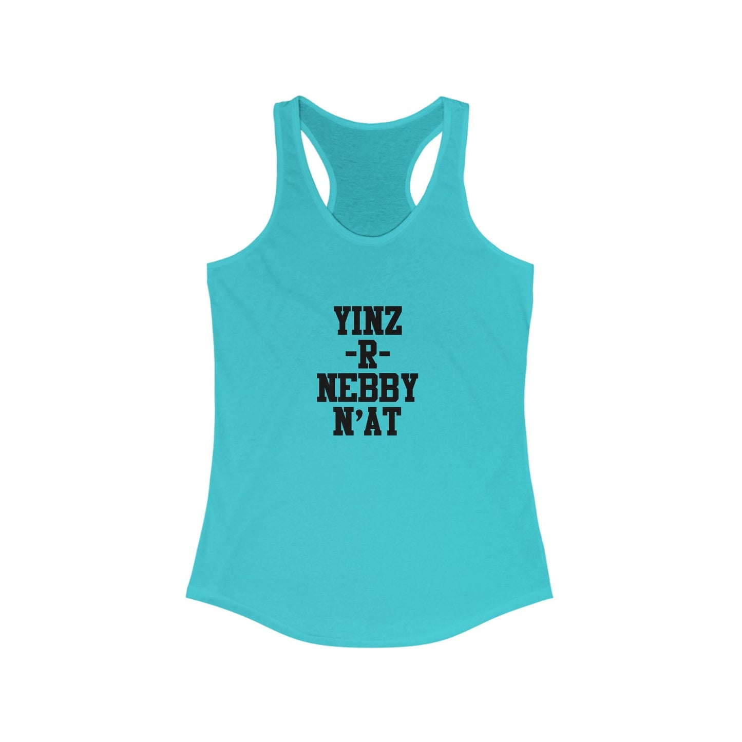 Women's Racerback Tank - Yinz Nebby Classic Fit Lightweight Fabric Top
