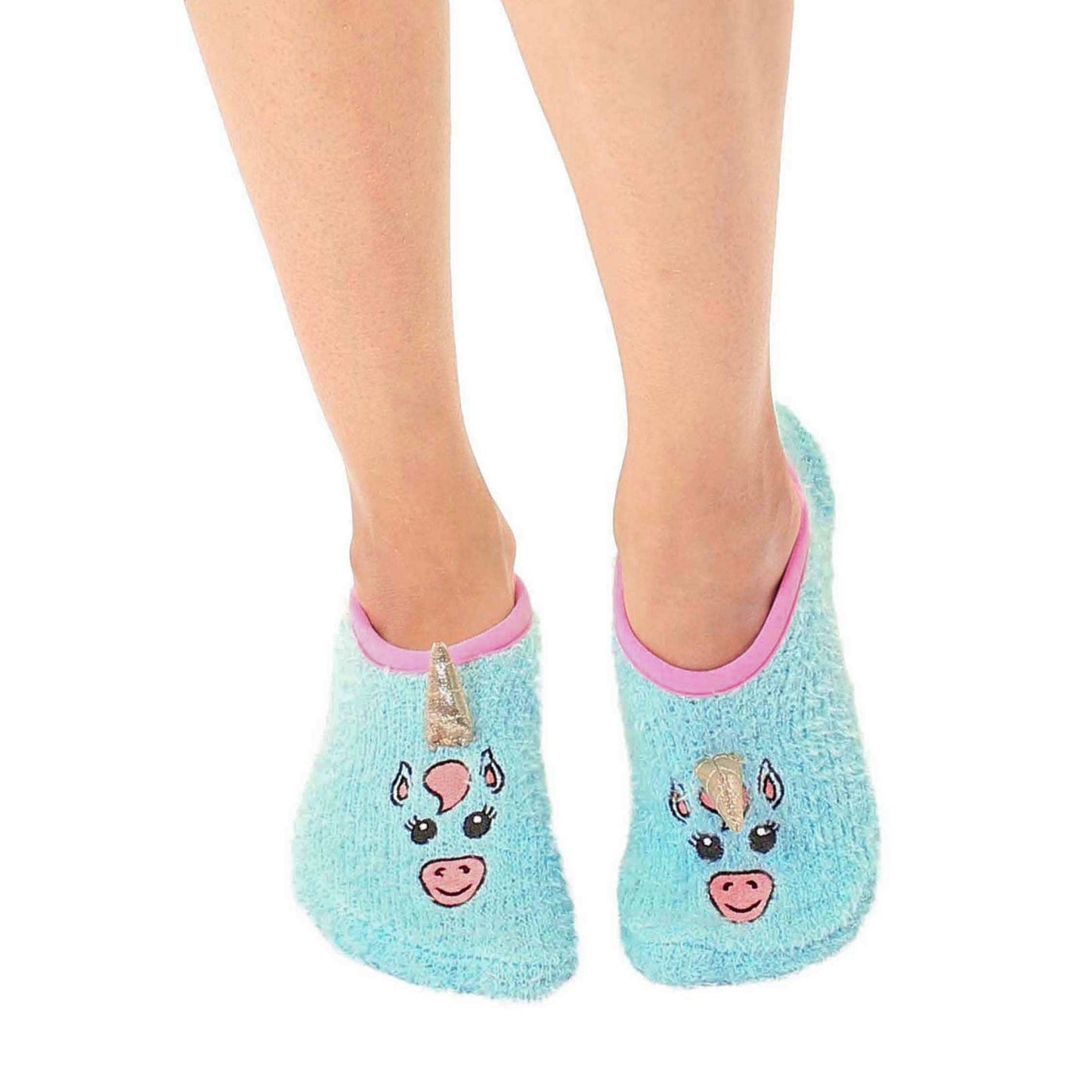 Fuzzy Unicorn Non-Skid Slipper