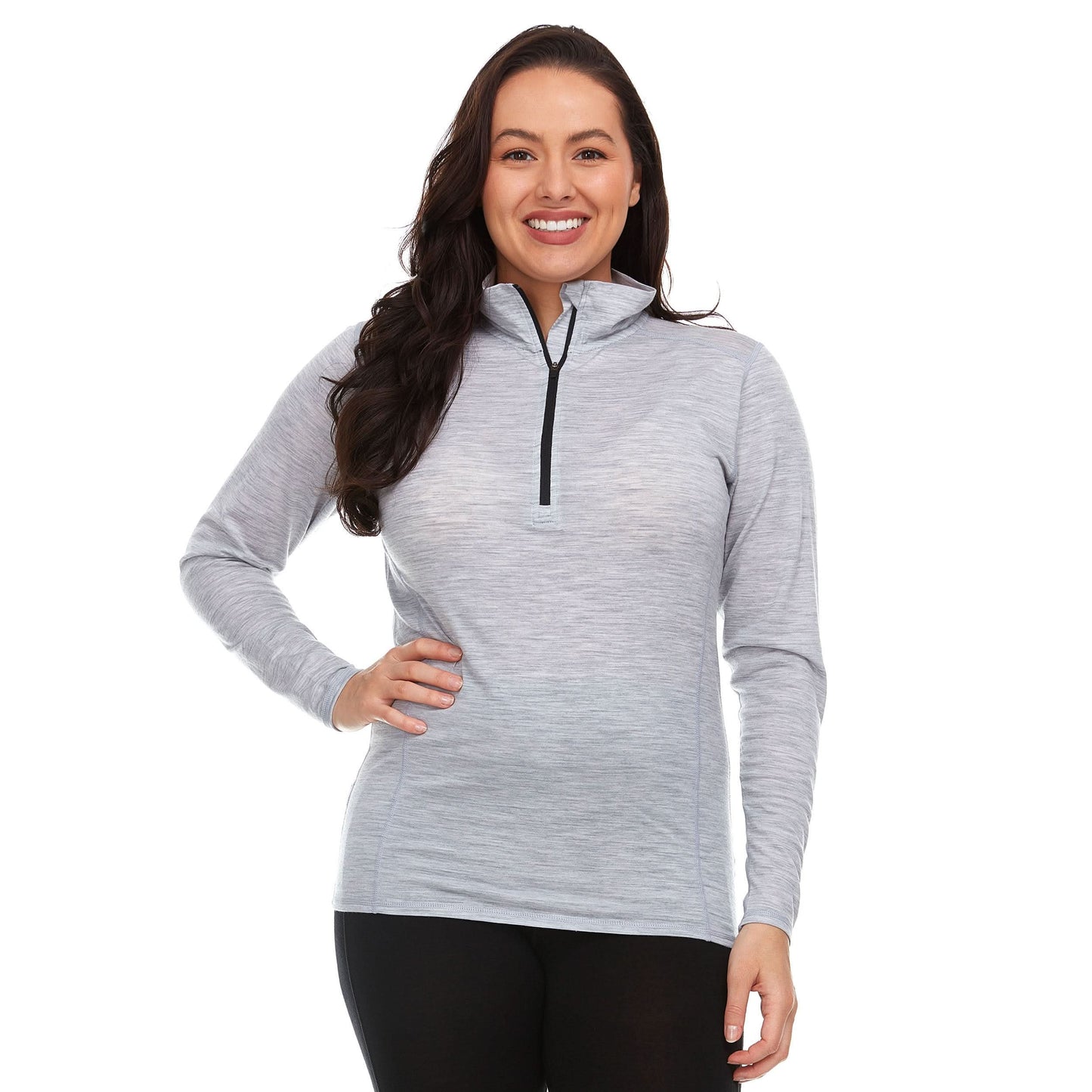 Microweight Women's Wool 1/4-Zip - Woolverino