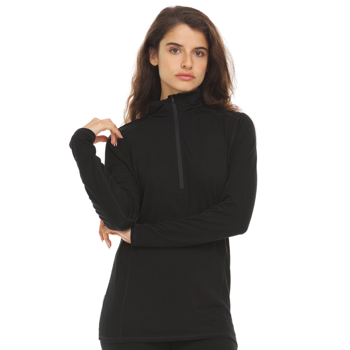 Microweight Women's Wool 1/4-Zip - Woolverino