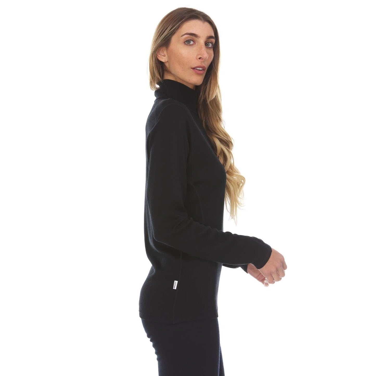 Midweight Women's Wool 1/4 Zip - 100% Merino Wool