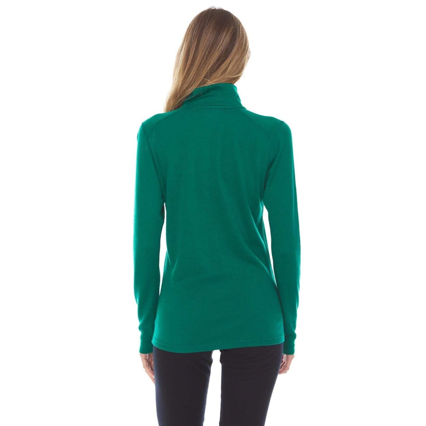 Midweight Women's Wool 1/4 Zip - 100% Merino Wool