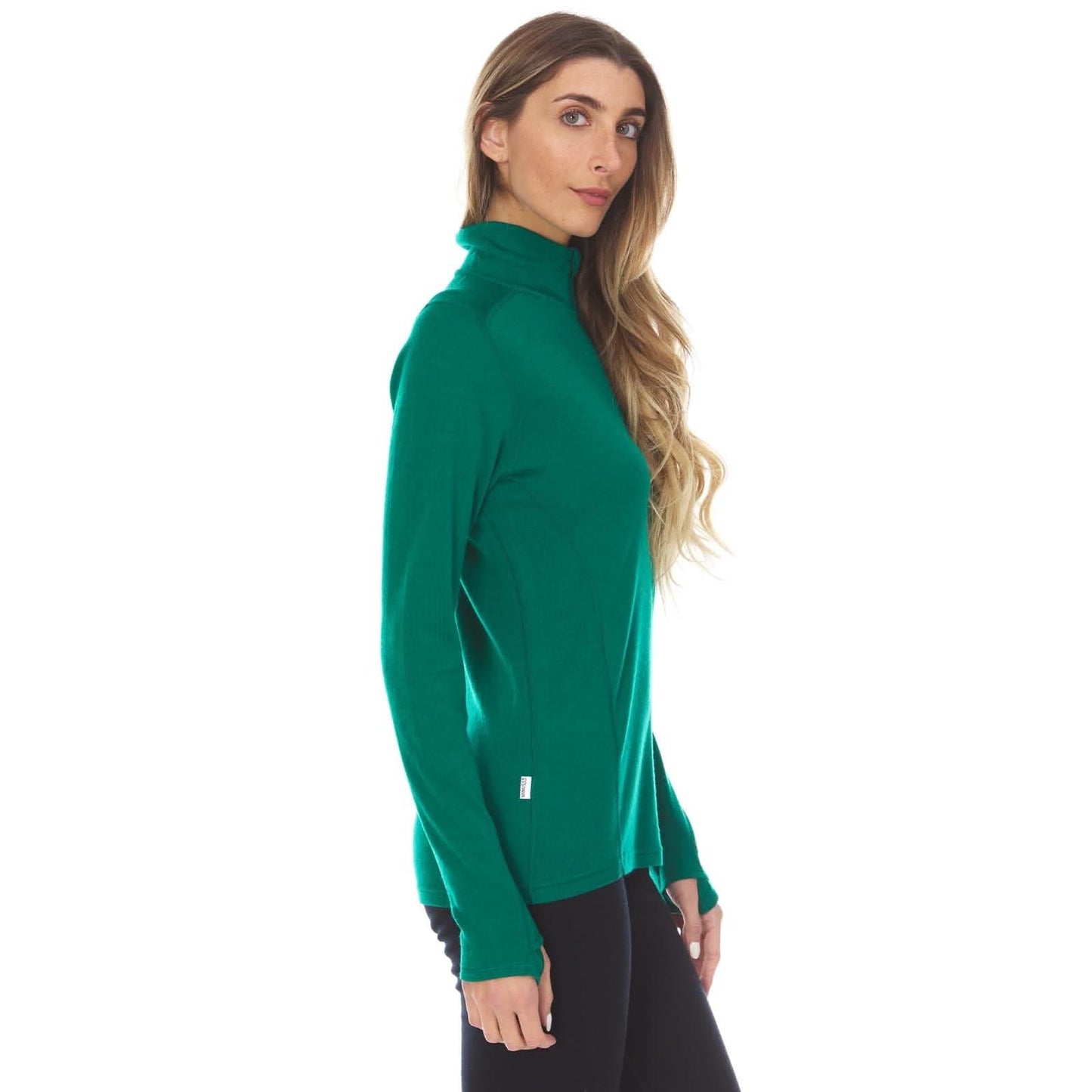 Midweight Women's Wool 1/4 Zip - 100% Merino Wool
