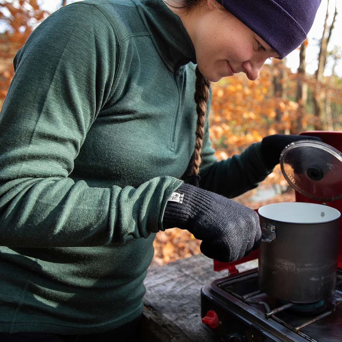 Midweight Women's Wool 1/4 Zip - 100% Merino Wool