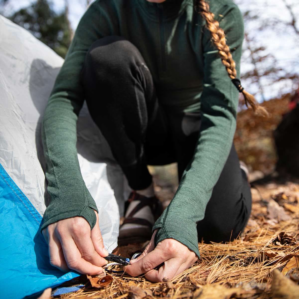 Midweight Women's Wool 1/4 Zip - 100% Merino Wool