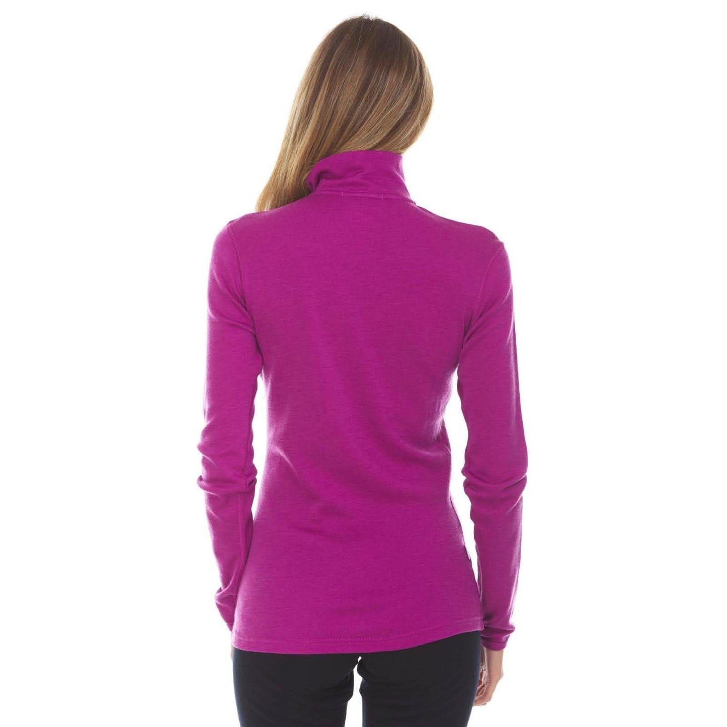 Midweight Women's Wool 1/4 Zip - 100% Merino Wool
