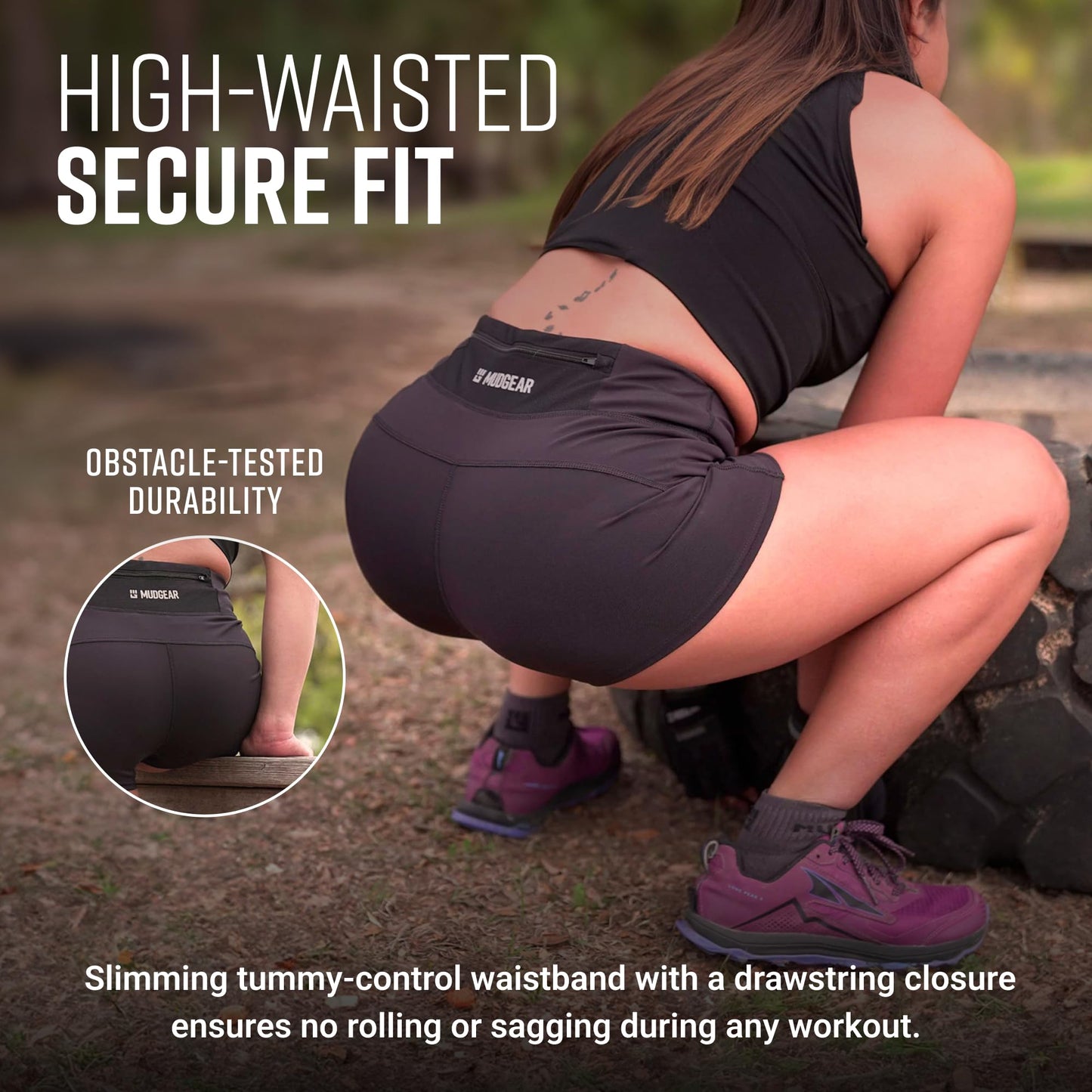 Women's Flex-Fit Compression Shorts 2-inch Inseam