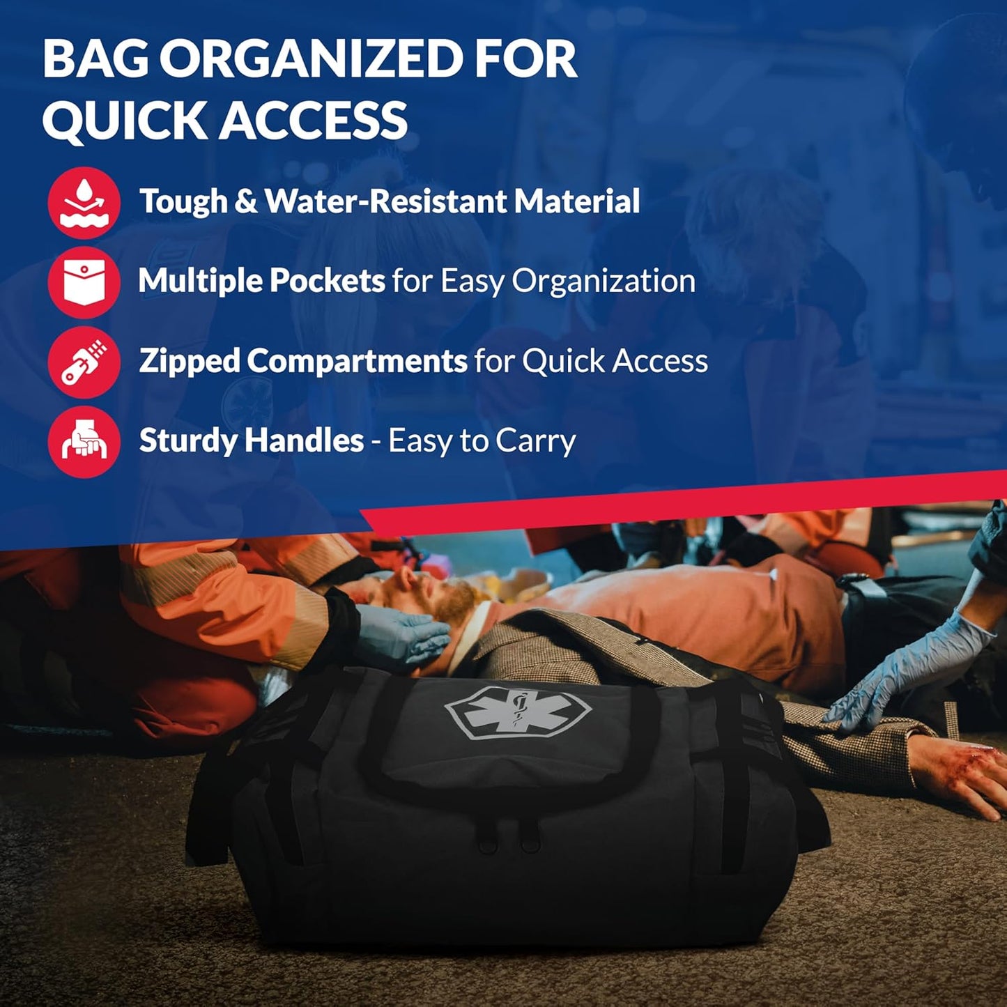 Fully Stocked First Responder Trauma Kit