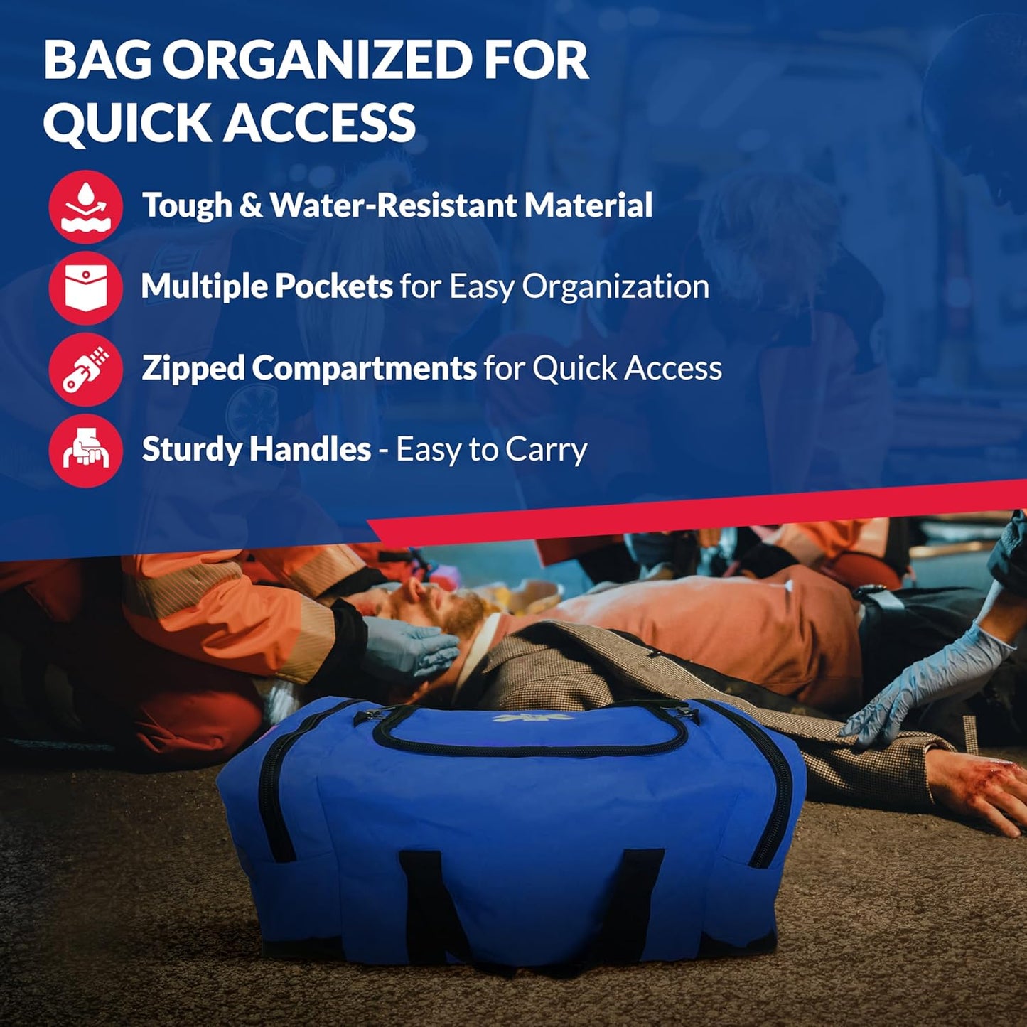 Fully Stocked First Responder Trauma Kit