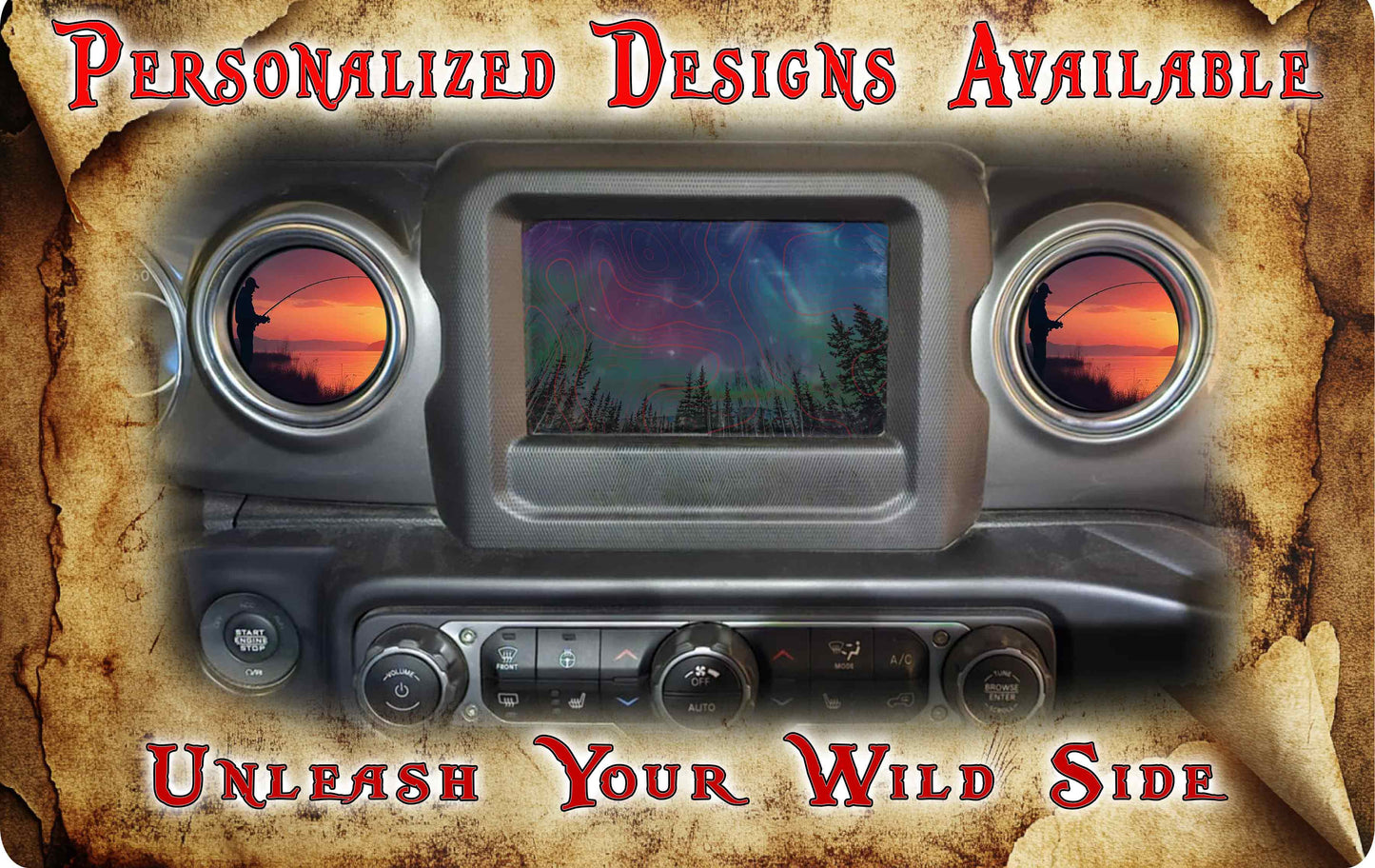 Steering wheel decal fishing 232