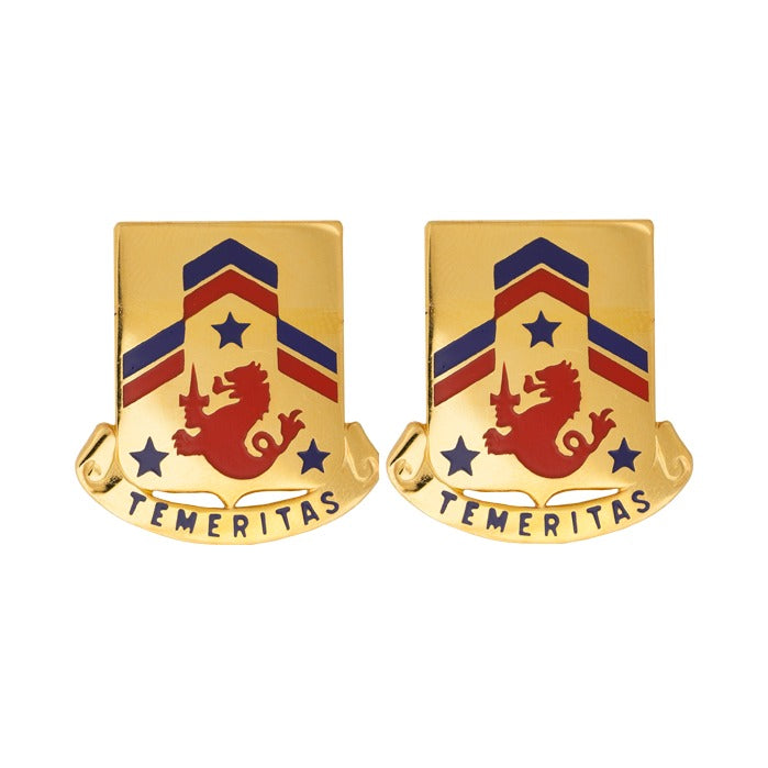 82nd Cavalry Distinctive Unit Insignia - Pair - Temeritas