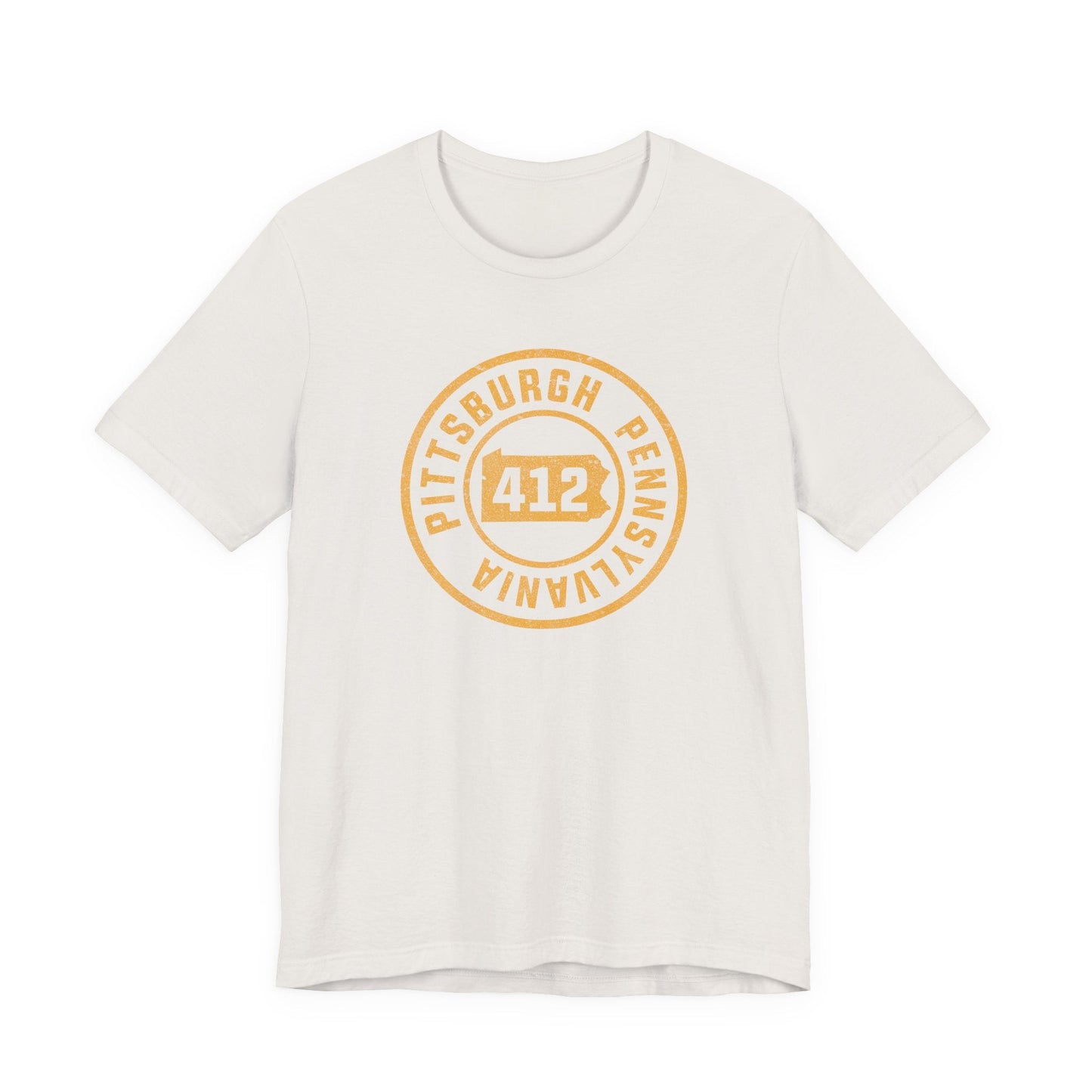 412 Area Code Pittsburgh Pa Stamped Short Sleeve T-Shirt