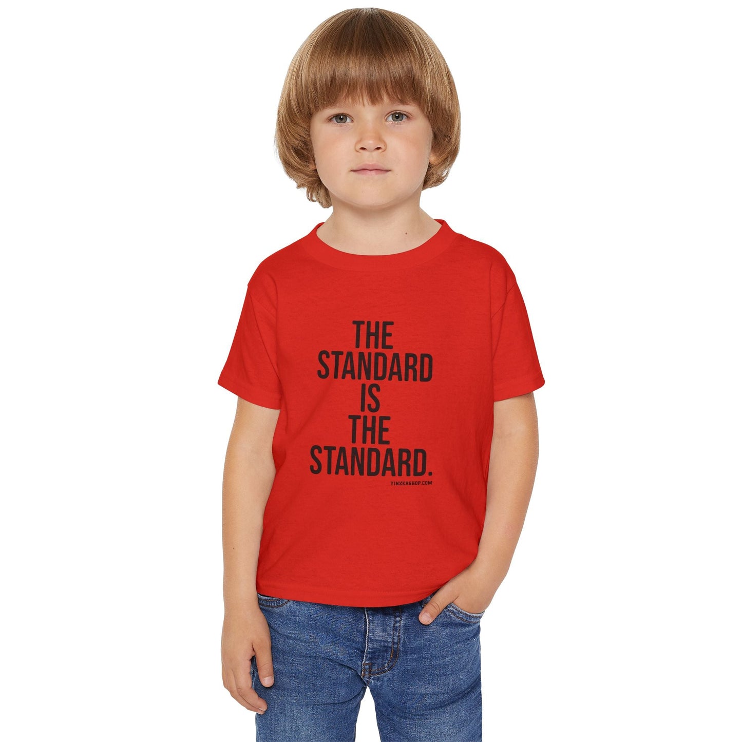 Toddler Cotton T-Shirt - The Standard Classic Fit Kids Cotton Tee by Printify