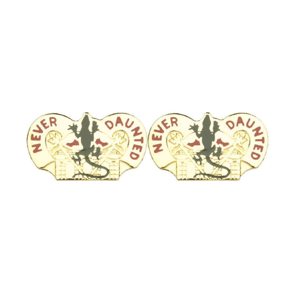 84th Engineering Battalion Distinctive Unit Insignia - Pair - Never Daunted