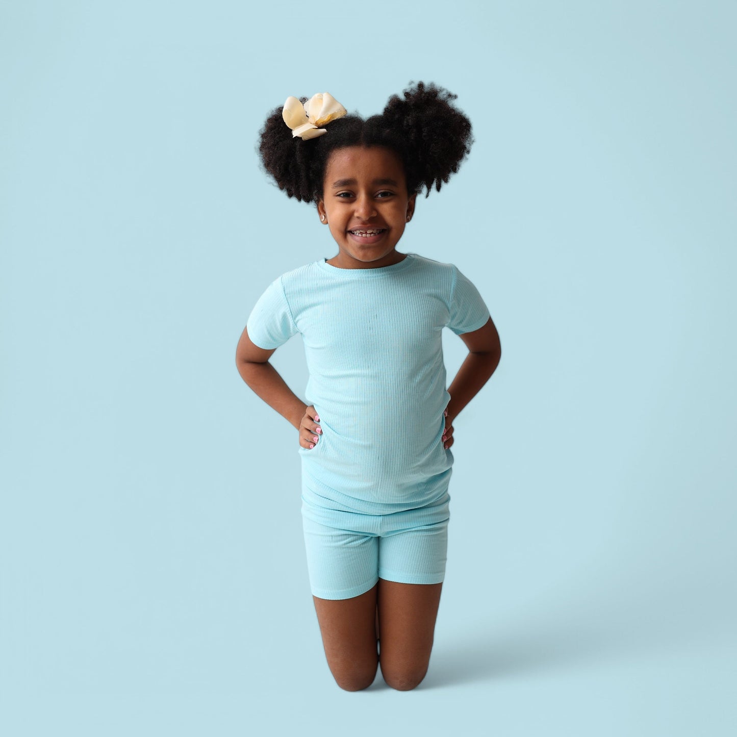 CAPRI BLUE RIB DREAM SHORT SET