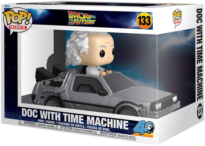 Funko POP! Rides Deluxe: Back to the Future Doc with Time Machine
