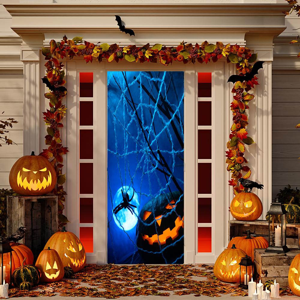 Spider Web with Pumpkin