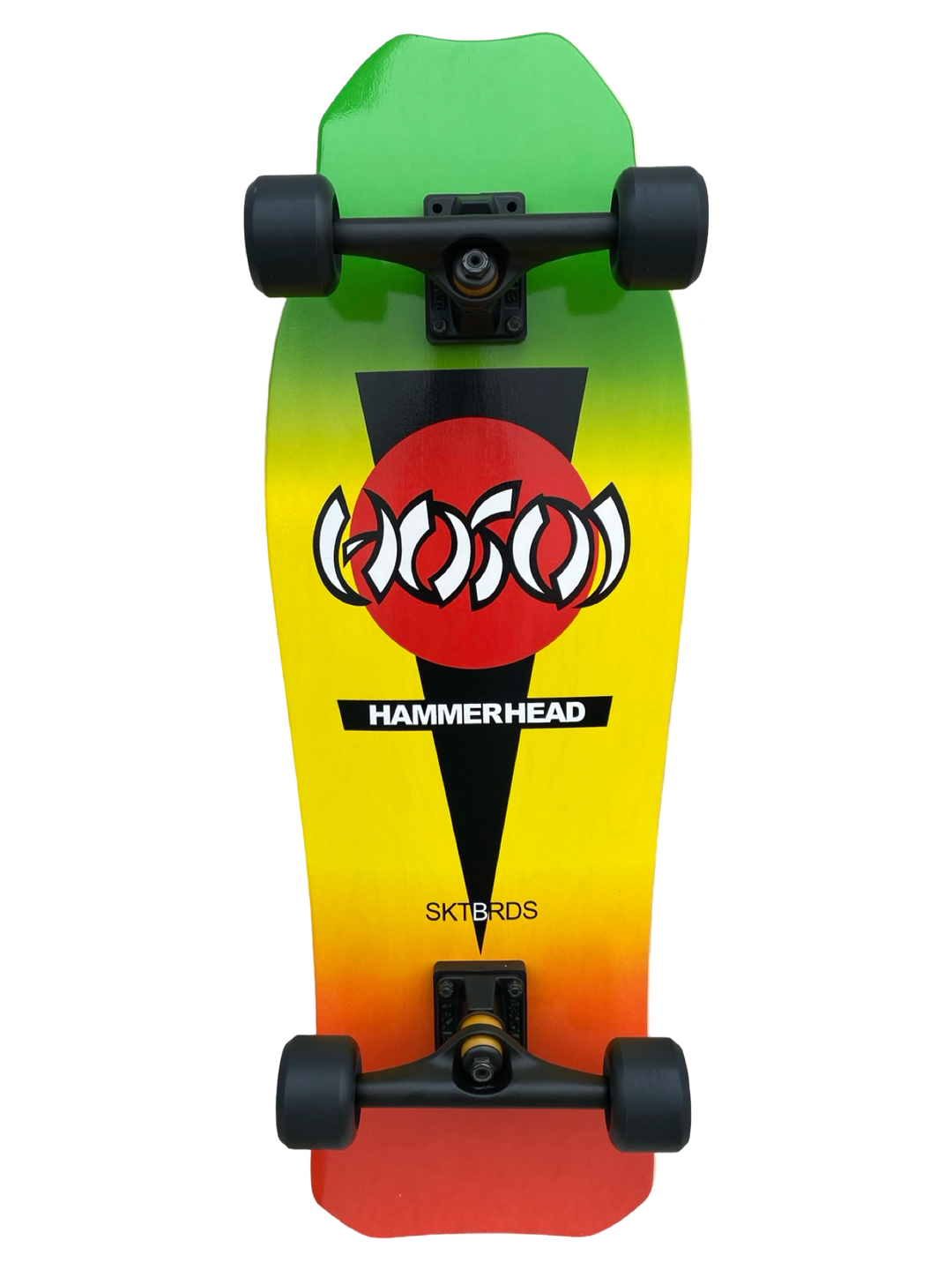 Hosoi Hammerhead Double Kick Rasta 10.25" Complete Skateboard