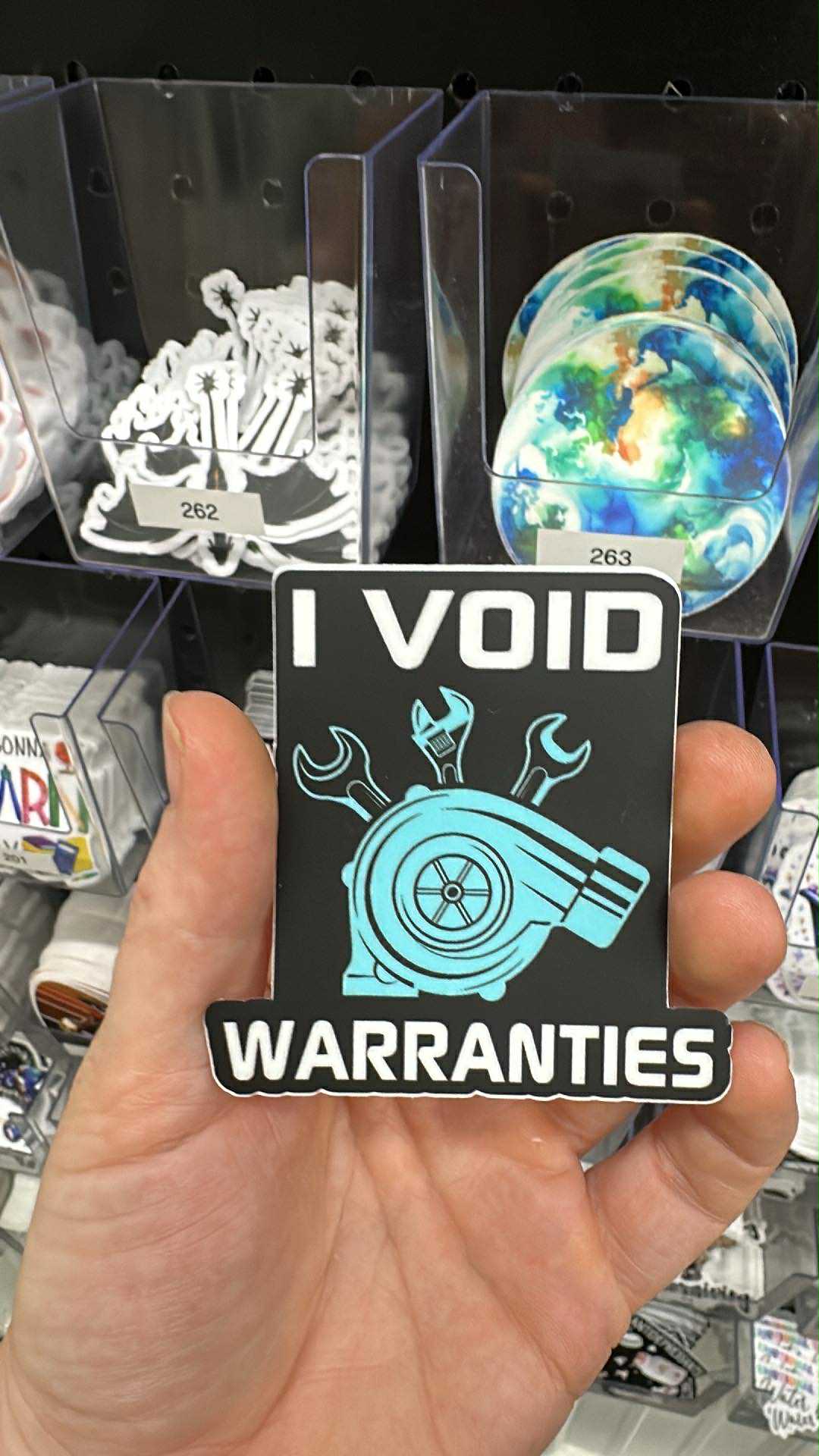 I Void Warranties Sticker