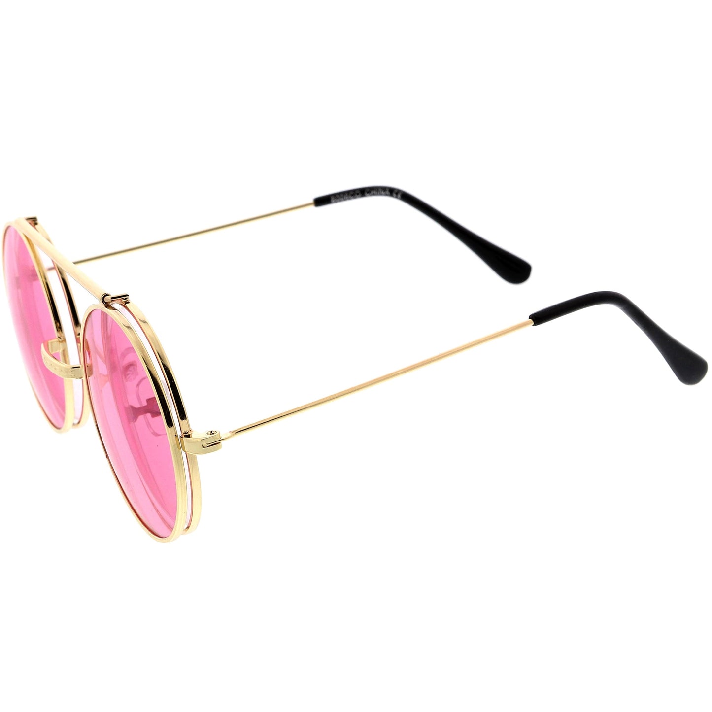 Steampunk Vintage Circle Round Flip Up Vintage Sunglasses 8793