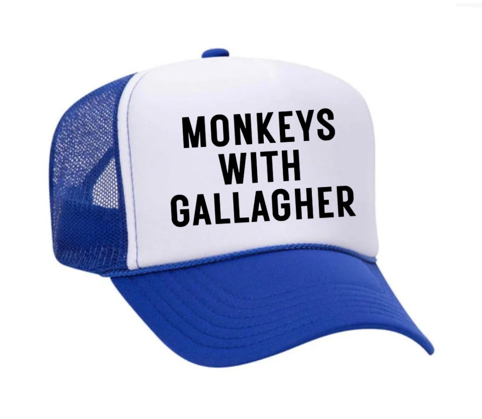 Monkeys With Gallagher Trucker Hat