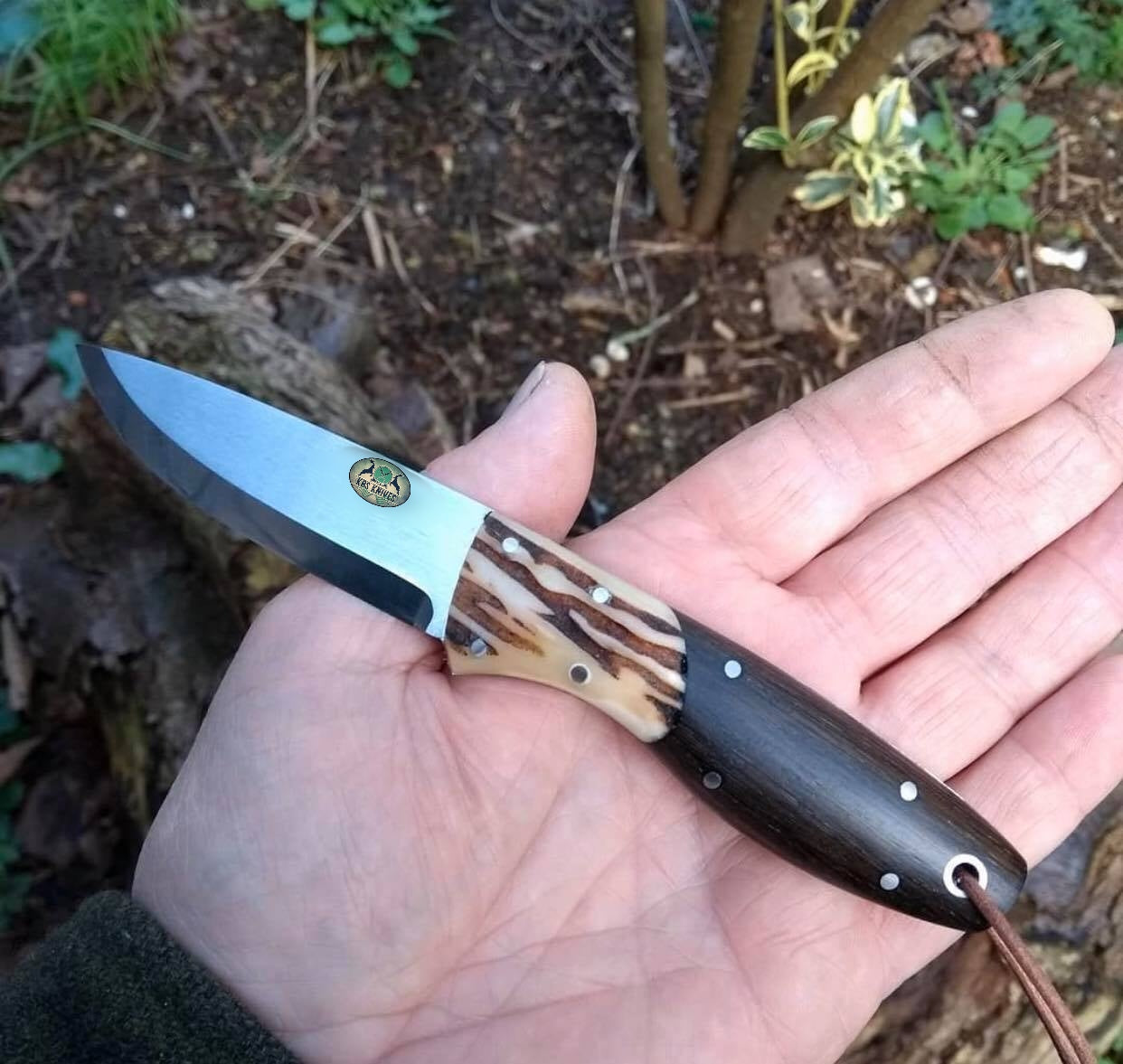 D2 Steel Scandi Grind Edge Knife