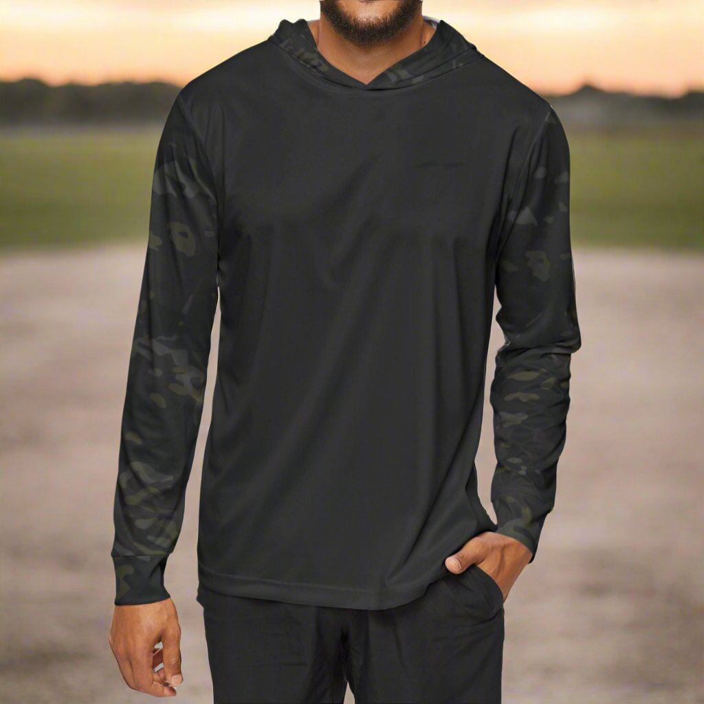 Multicam Blackout Contrast Sleeve Warmup Hoodie