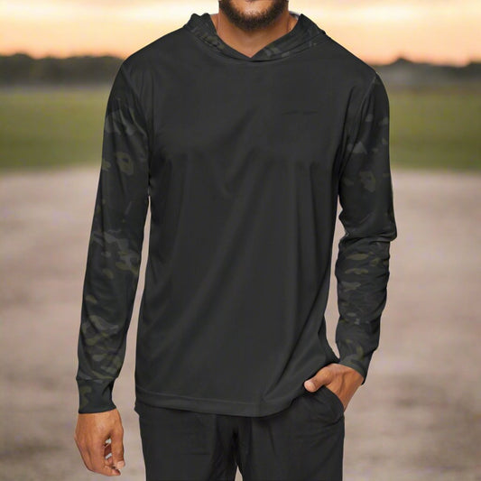 Multicam Blackout Contrast Sleeve Warmup Hoodie