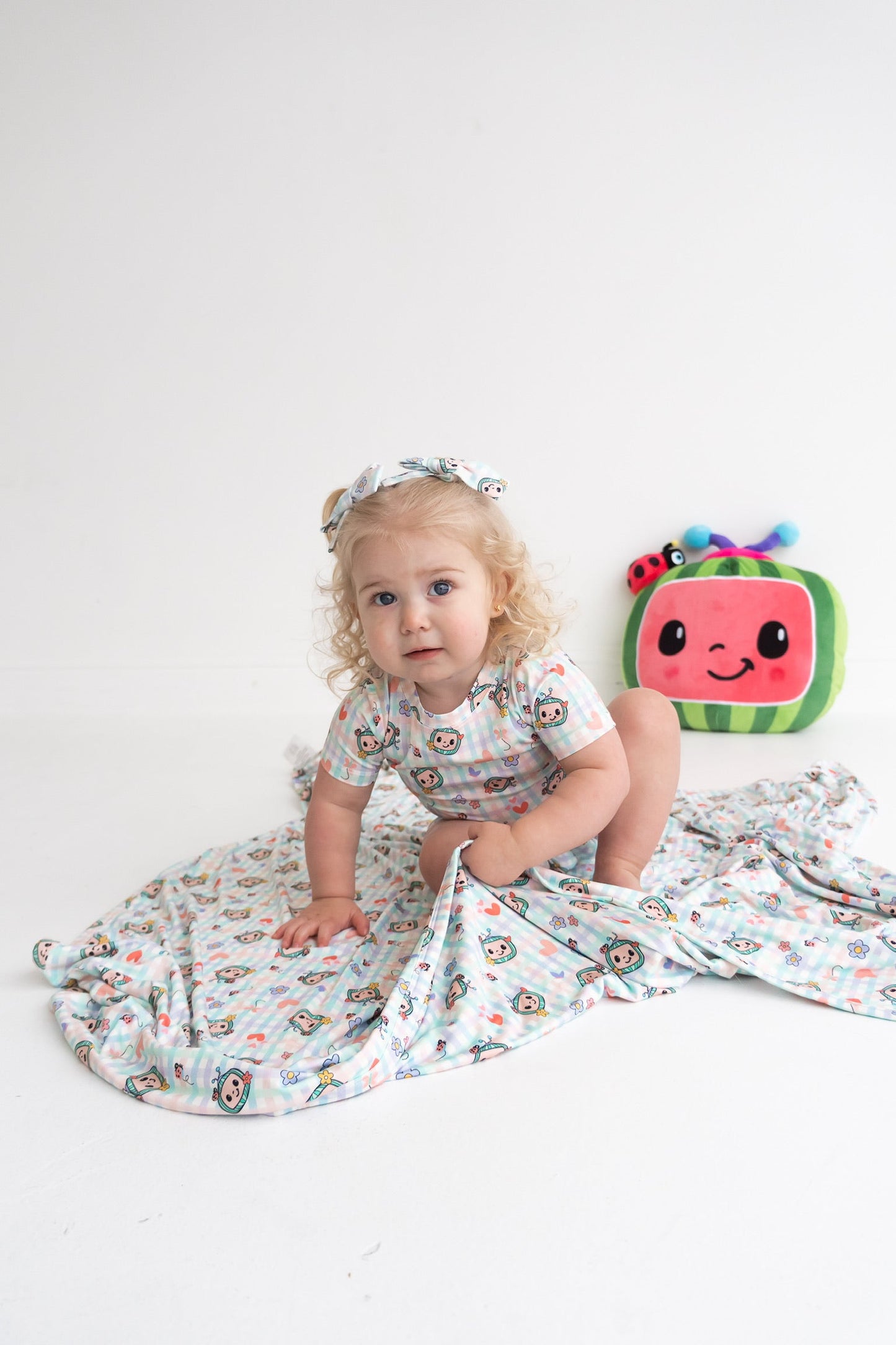 Dream Big Little Co x CoComelon SPRINGTIME MELON DREAM SHORT SET