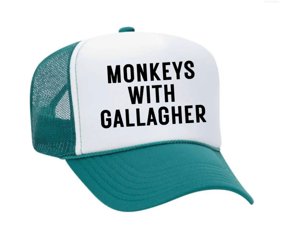 Monkeys With Gallagher Trucker Hat