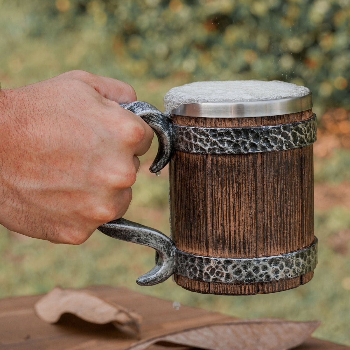 Viking Beer Barrel Tankard – 20 oz Insulated Mug