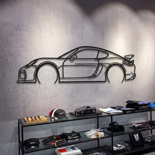 2016 Cayman GT4 981 Metal Car Wall Art - MT0897