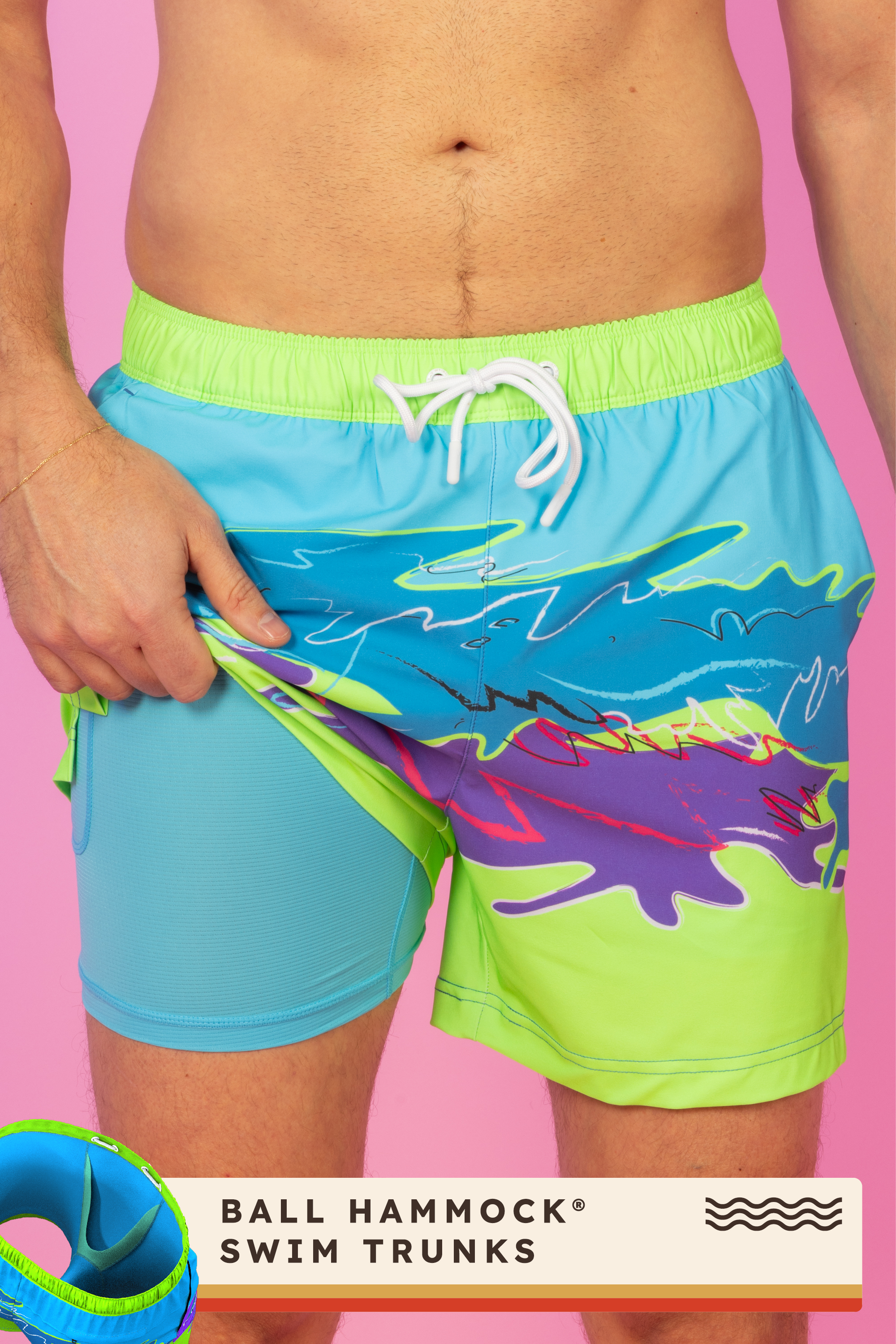 The Snack Shack | Retro Neon Ball Hammock® Pouch 8