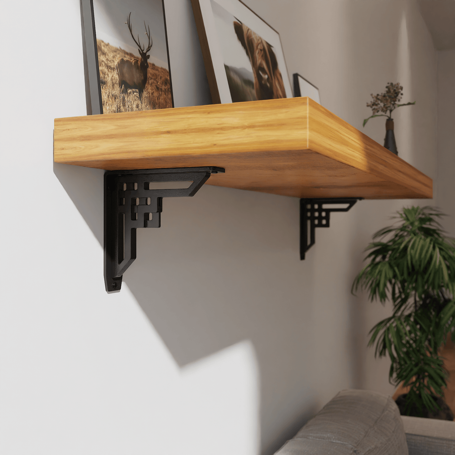 Rockville Heavy Duty Steel Brackets for Shelving