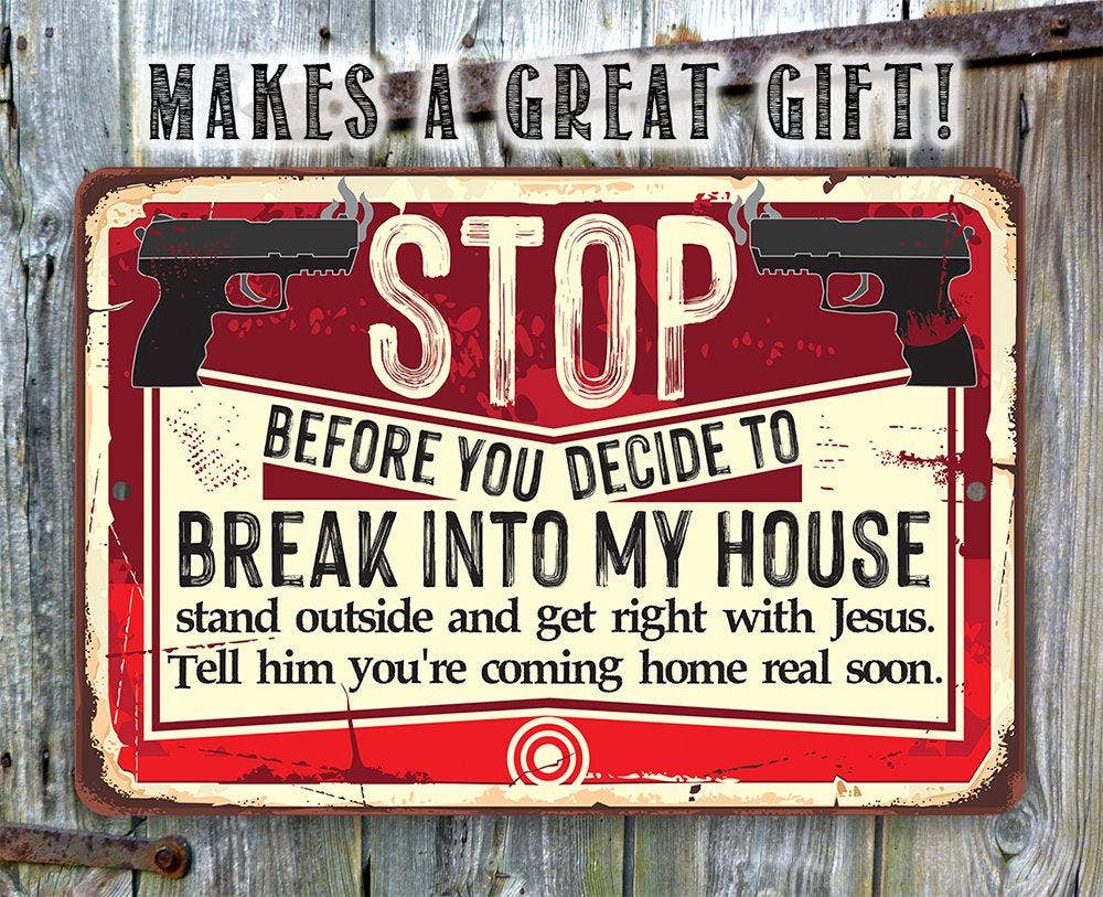 Rustic Metal Sign | Before You Decide