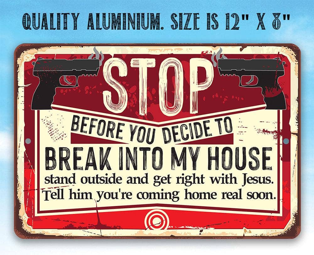 Rustic Metal Sign | Before You Decide