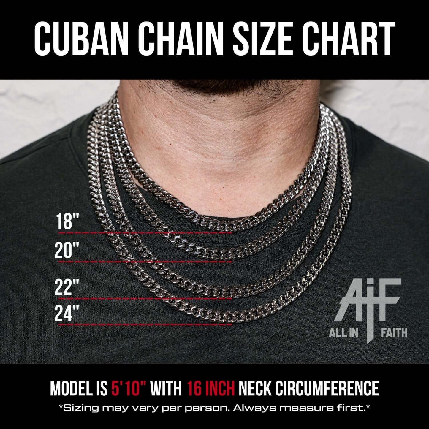 Silver Cuban Link Chain | 8mm | Stainless Steel