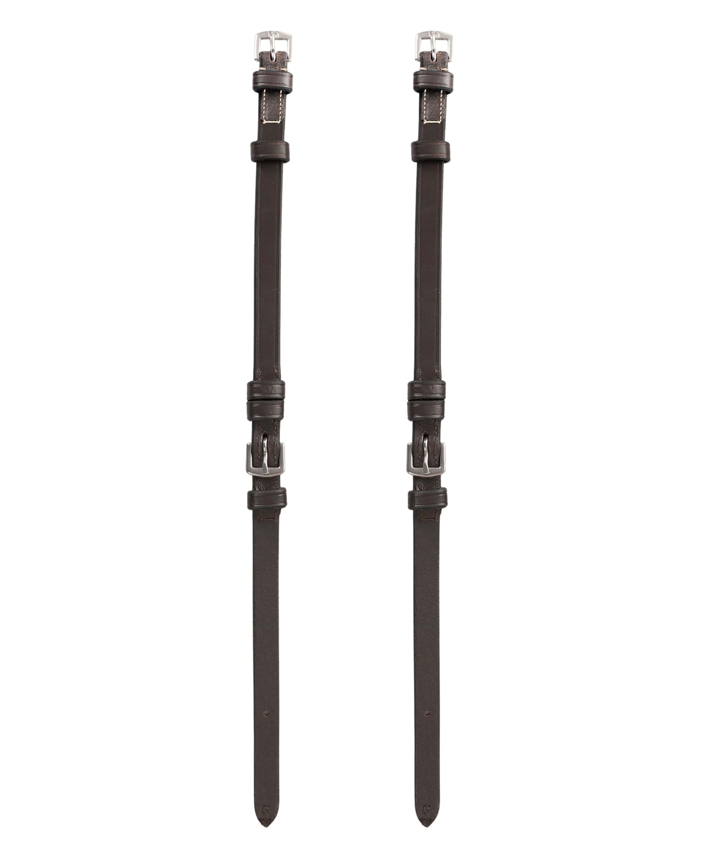 ExionPro Bridle Cheek Pieces With Buckle Fastening - White Stitching