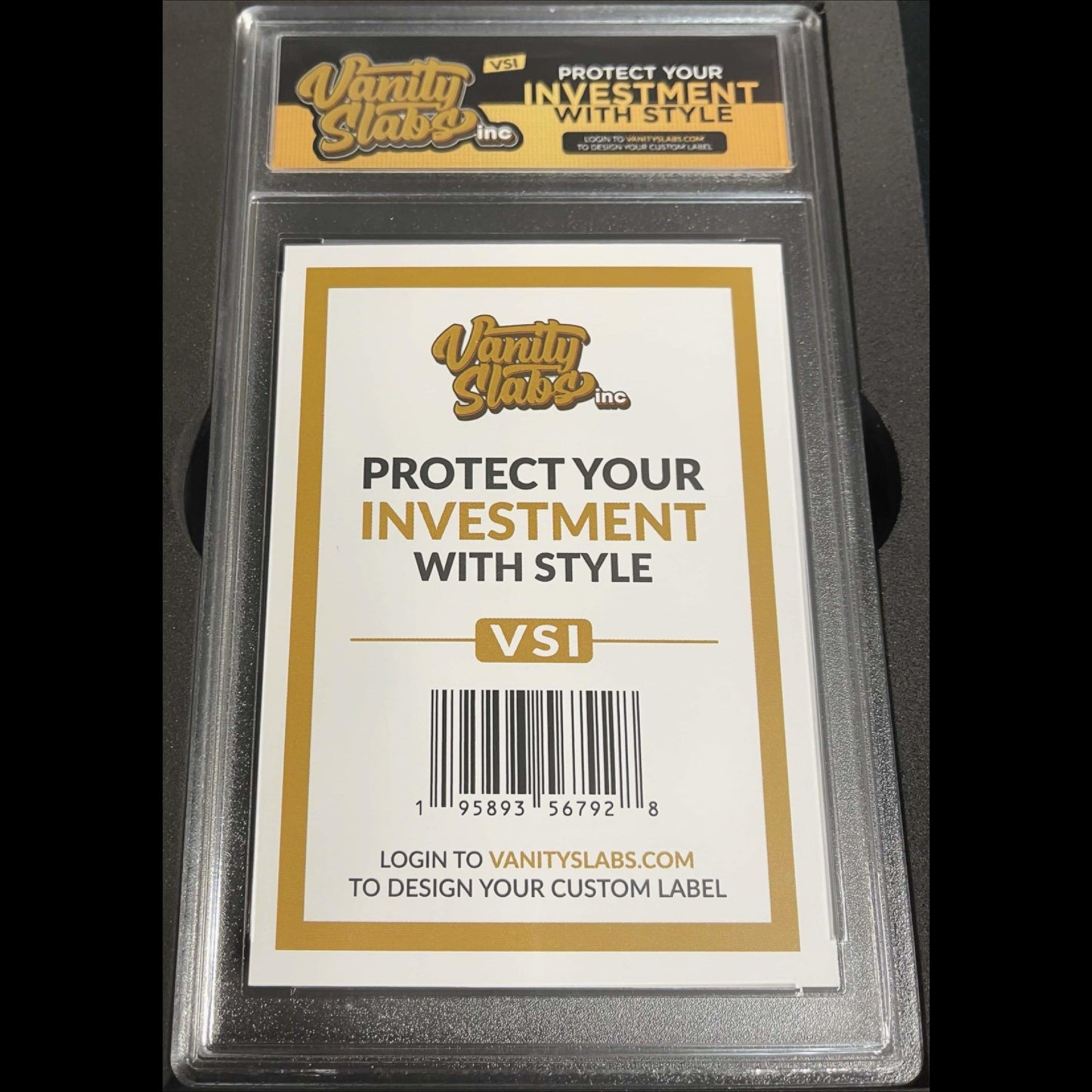 Vanity Slabs Holder 35pt Thickness for Standard Size Trading Cards Plastic Case for Baseball Football Hockey Basketball Cards