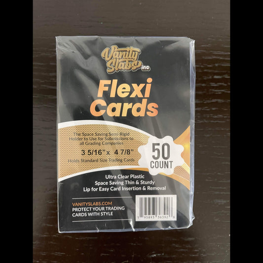 VSI Flexi Cards (50 Pack) Semi Rigid Savers for Baseball Football Hockey Basketball Cards