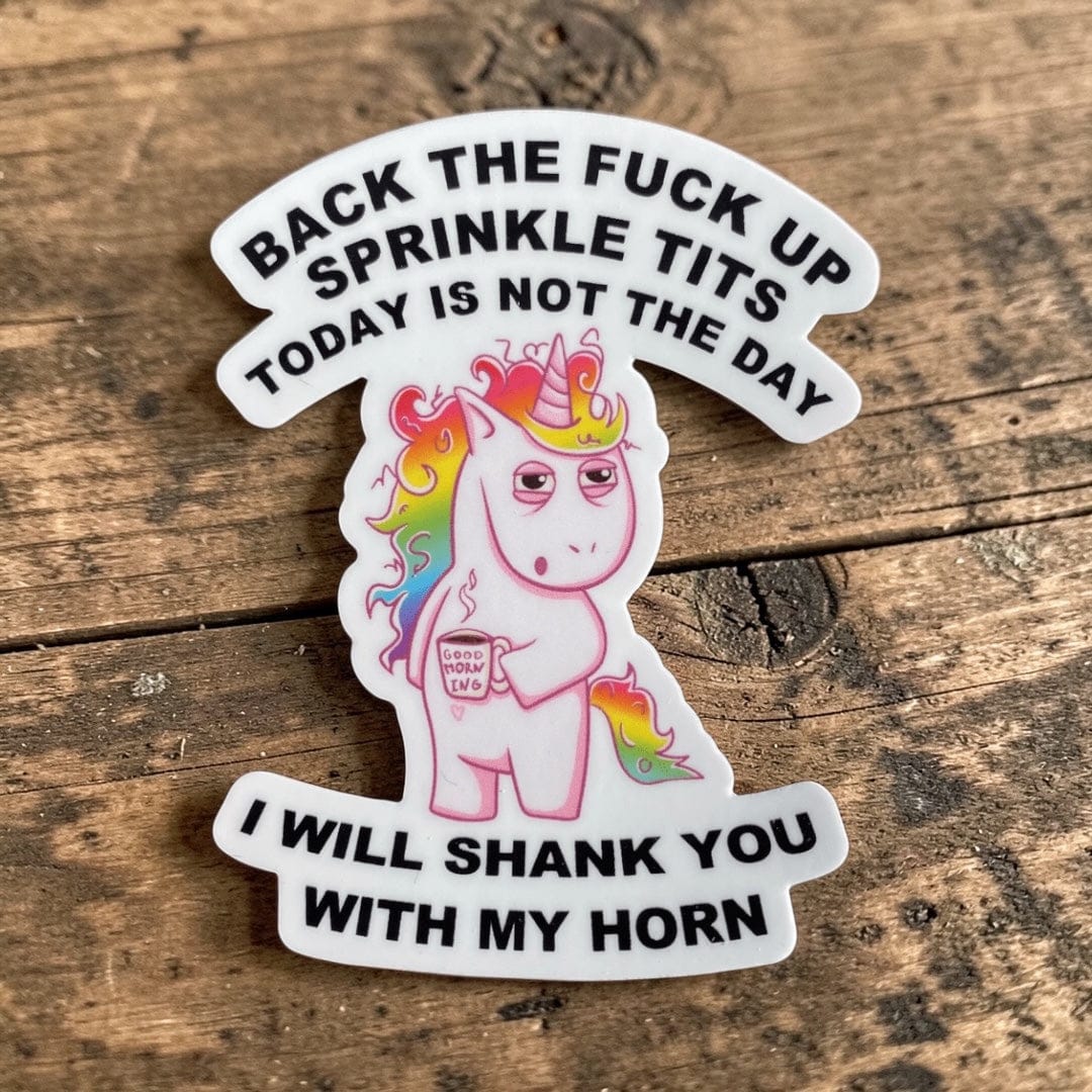 Vulgar Unicorn Sticker
