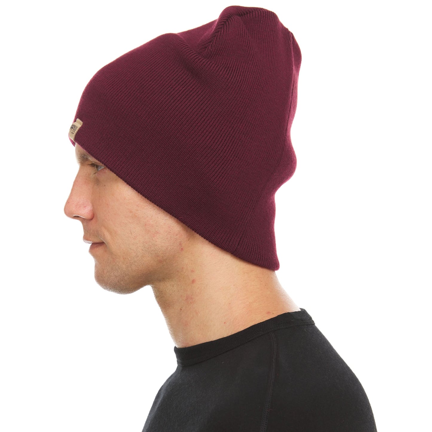 100% Merino Wool Knit Beanie - Heavyweight